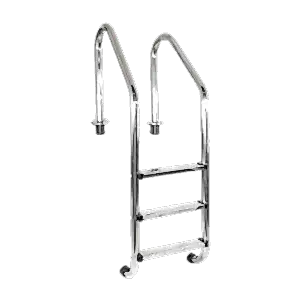 Waterfun Standart Tip Havuz Merdiveni – Paslanmaz çelik, parlak yüzeyli, güvenli basamaklı havuz merdiveni (2, 3, 4 ve 5 basamak seçenekleri).